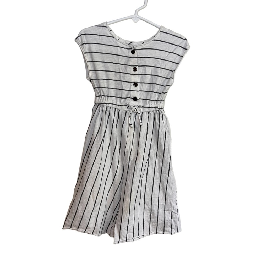 Art Class 2T White With Black Stripes Jumpsuit
